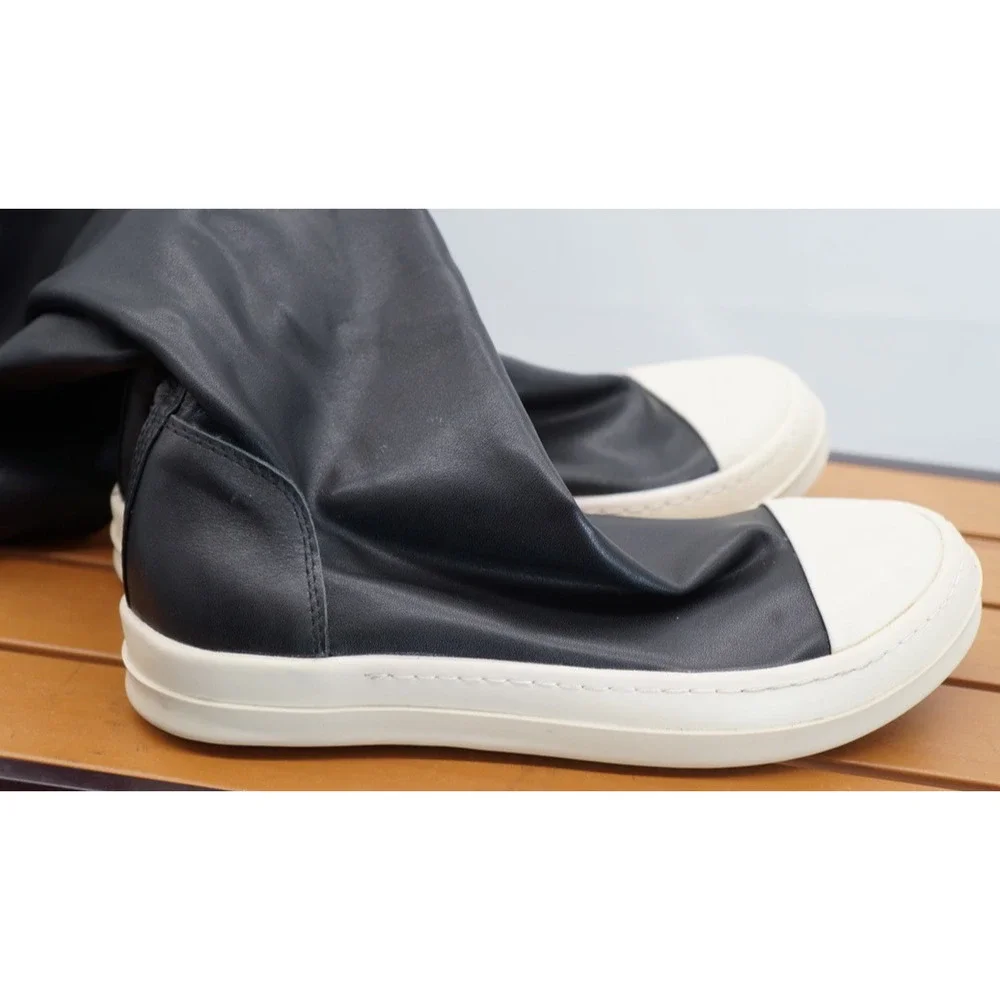 Rick Owens Sneaker Boots Thigh High Stretch Over Knee Pull On Size EU 39